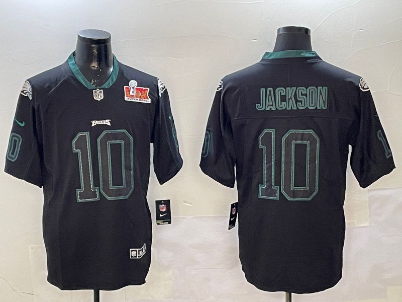 Men Philadelphia Eagles #10 Jackson Black Classic 2025 Nike Limited NFL Jersey style 2
